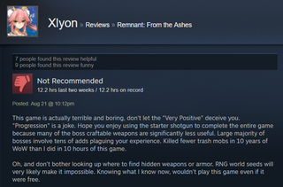 Illustration for article titled Remnant: From The Ashes, As Told By Steam Reviews